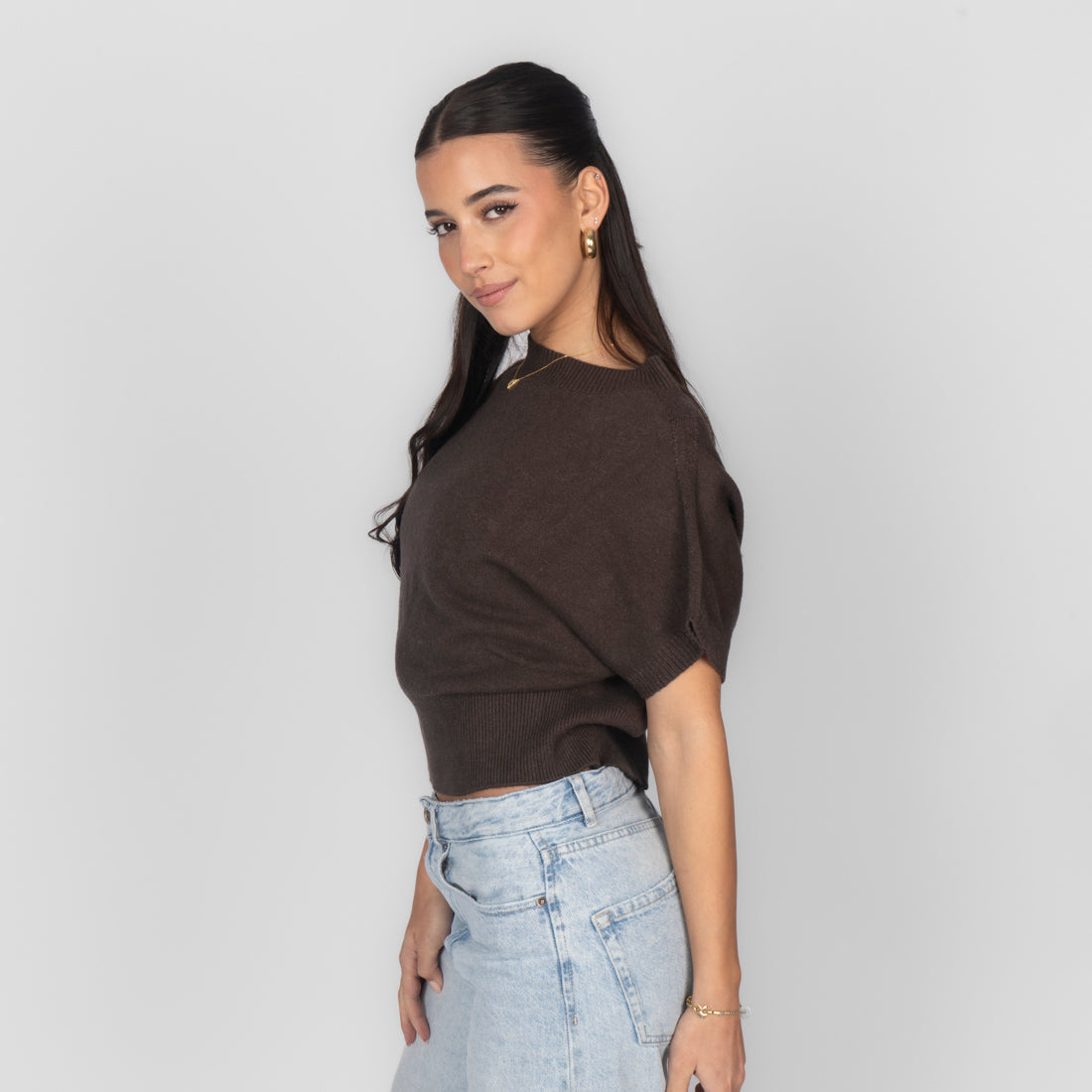 Alejandra | Top de punto boxy