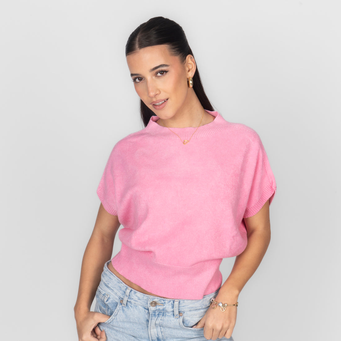 Alejandra | Top de punto boxy