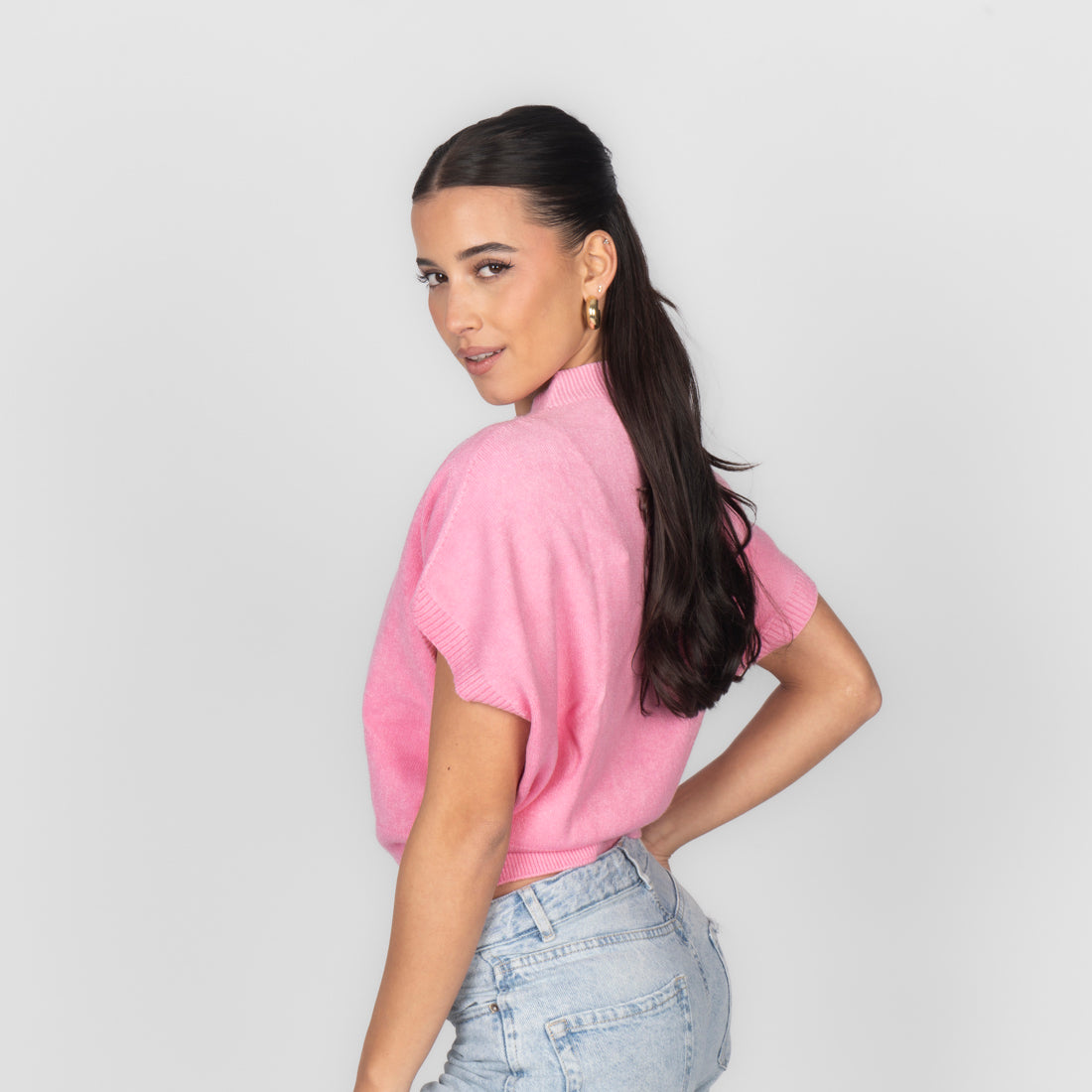 Alejandra | Top de punto boxy