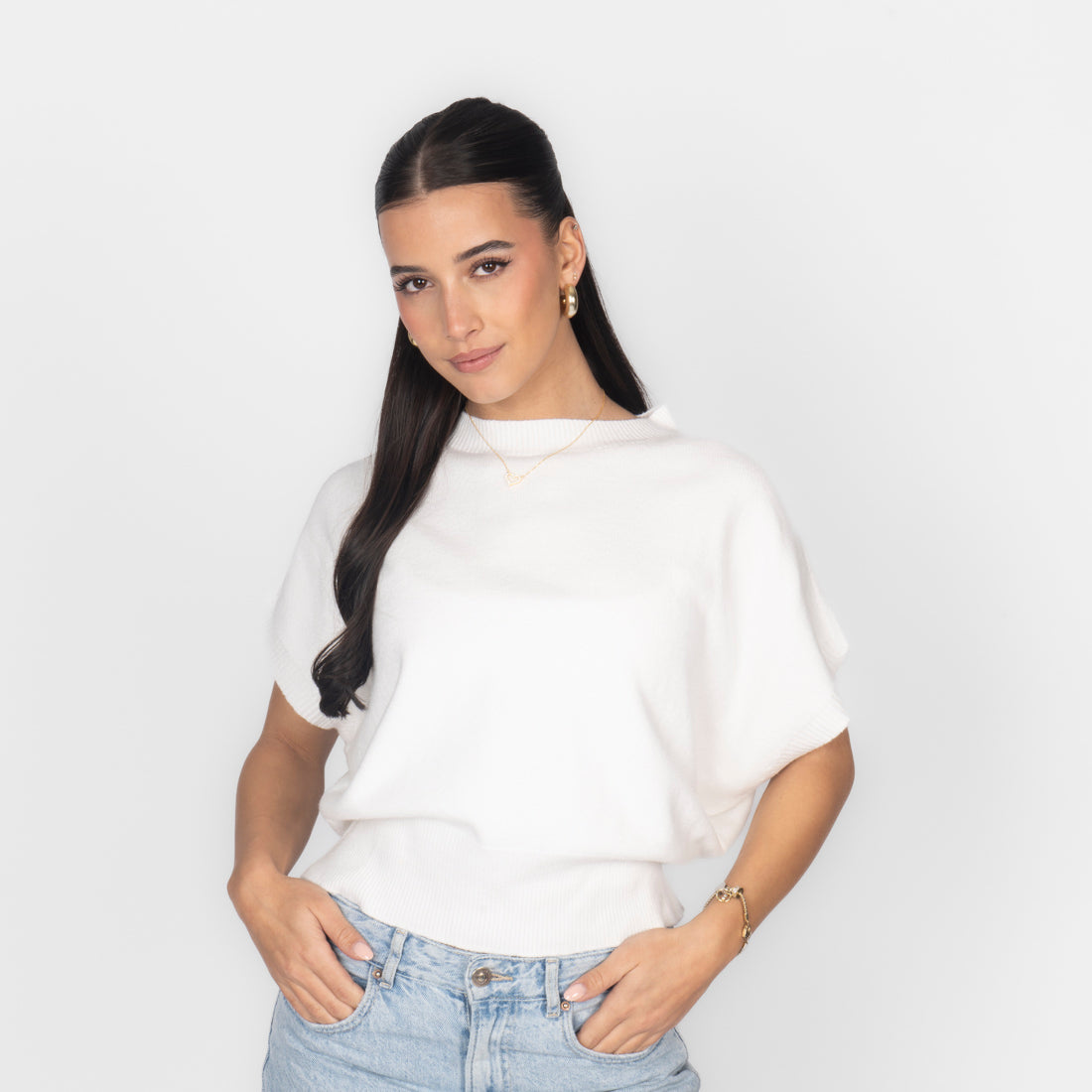 Alejandra | Top de punto boxy
