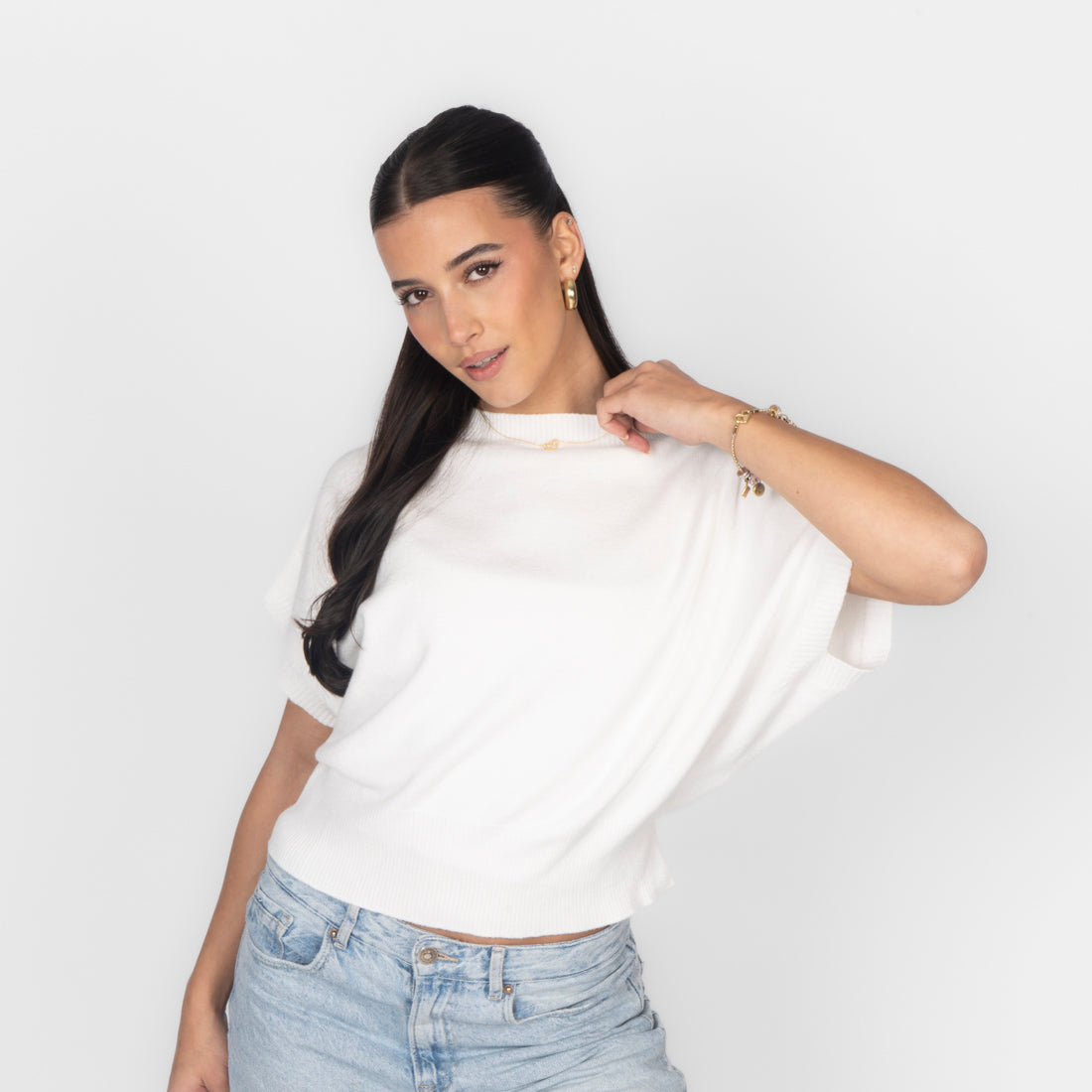 Alejandra | Top de punto boxy