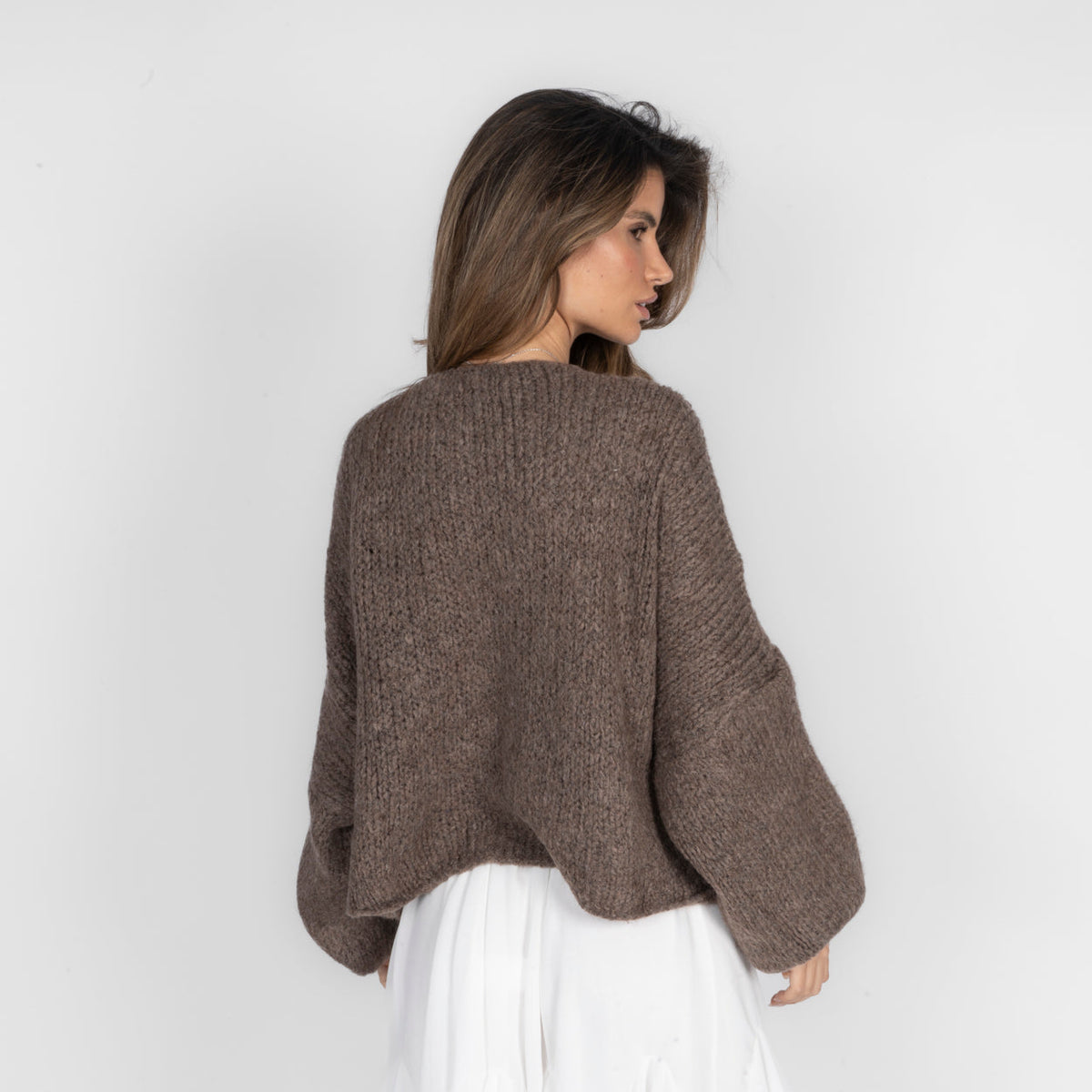 Rebeca | Cárdigan oversize con lazo frontal