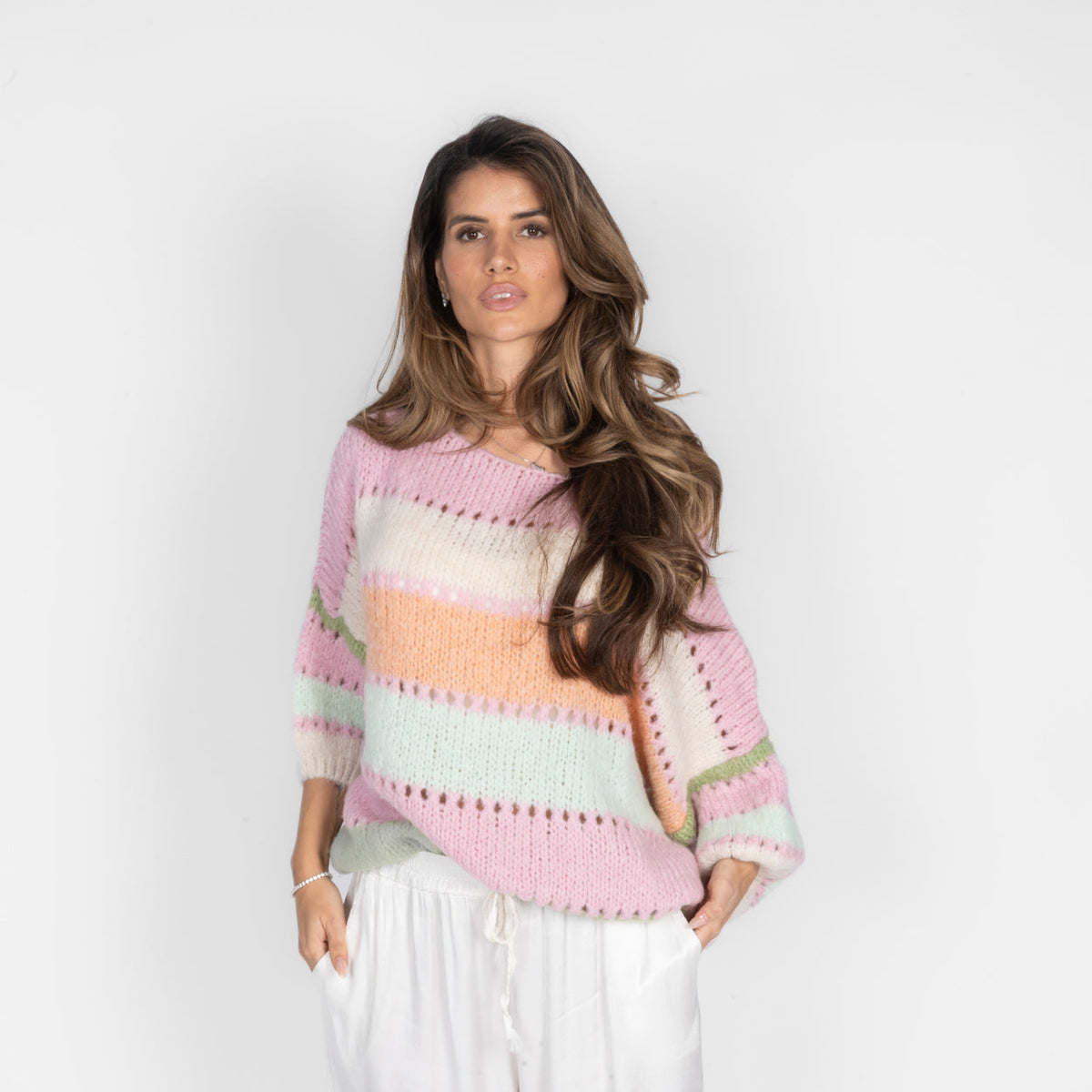 Estela | Jersey de rayas pastel