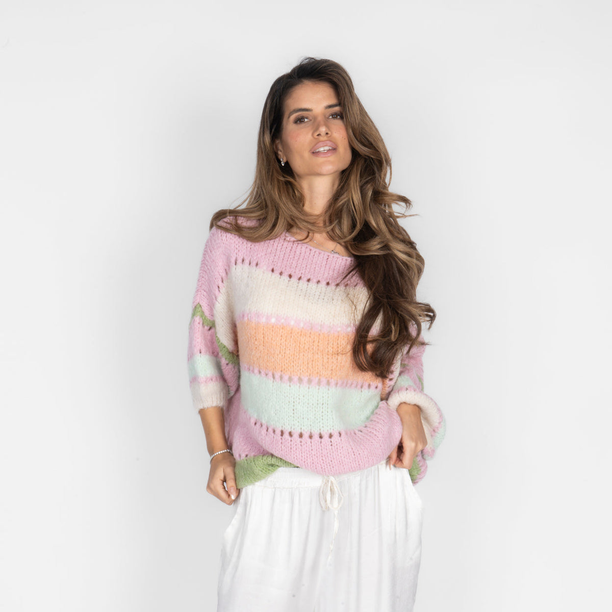 Estela | Jersey de rayas pastel