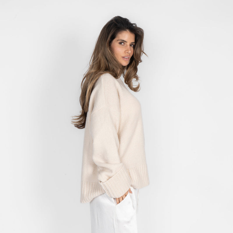 Beatriz | Jersey oversize con puños vueltos