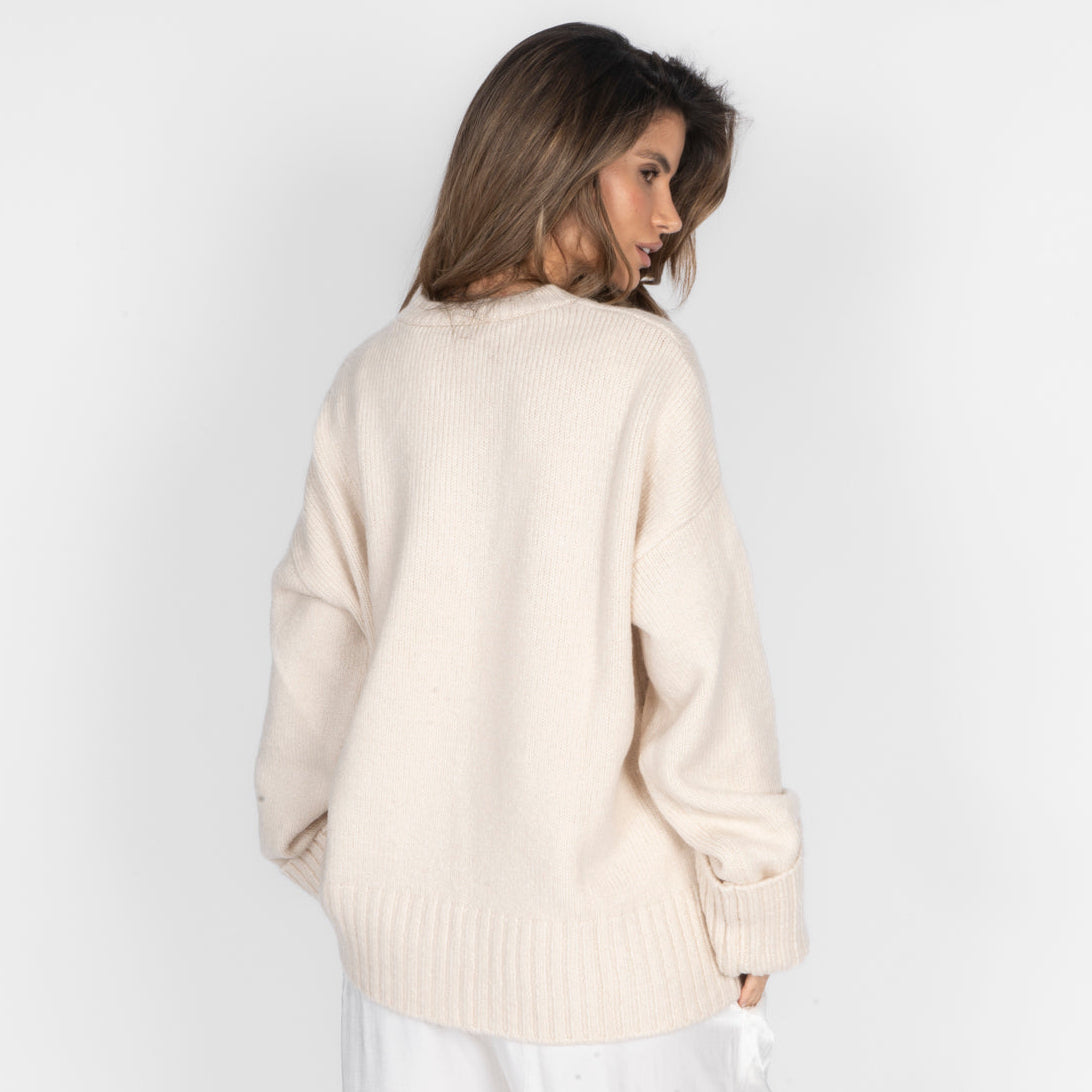Beatriz | Jersey oversize con puños vueltos