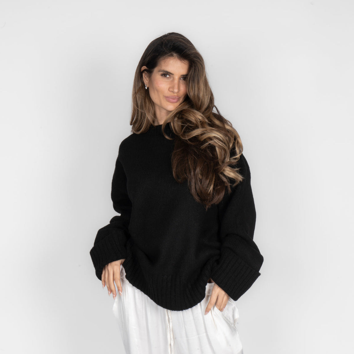 Beatriz | Jersey oversize con puños vueltos
