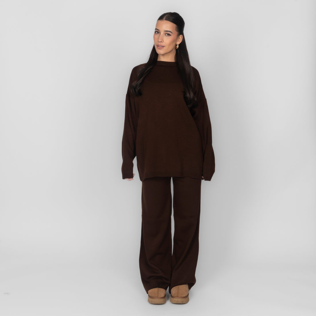 Mónica | Conjunto de top y pantalón de punto