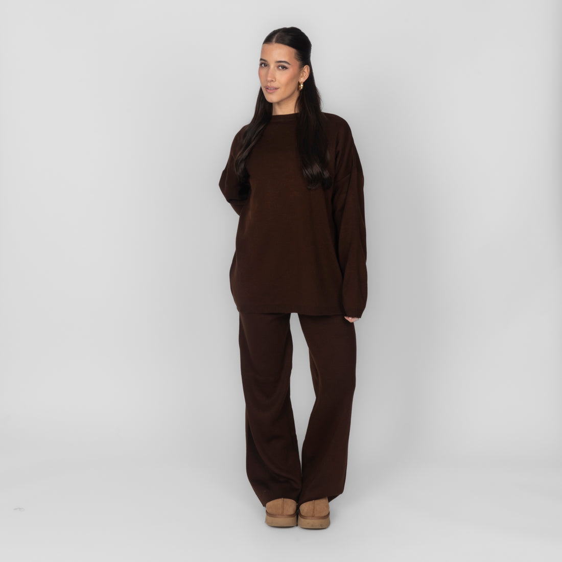 Mónica | Conjunto de top y pantalón de punto
