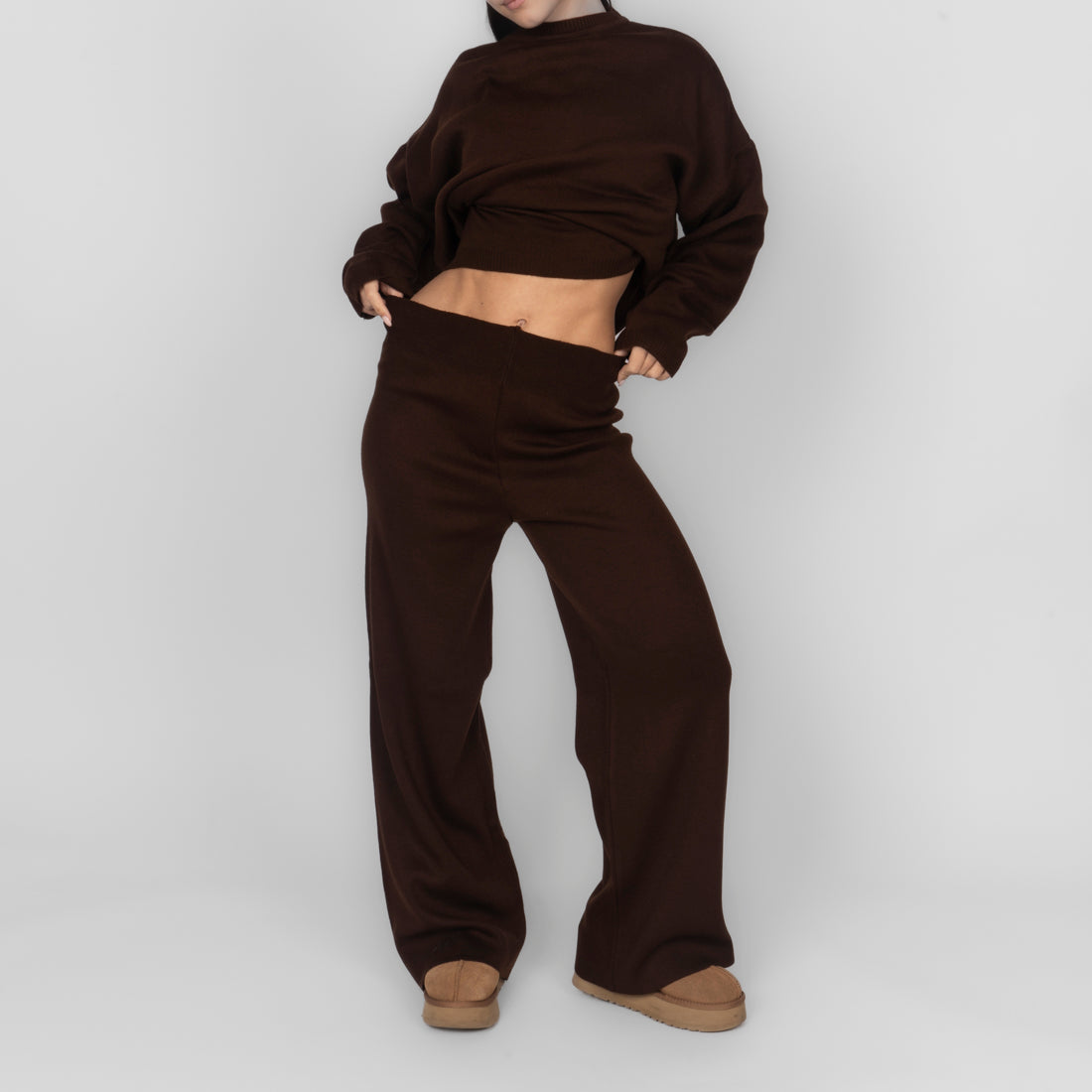 Mónica | Conjunto de top y pantalón de punto
