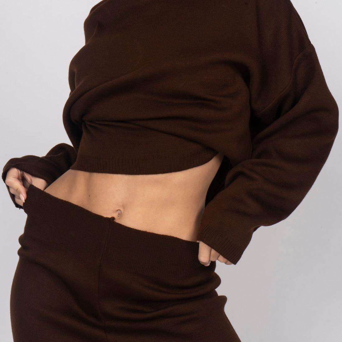 Mónica | Conjunto de top y pantalón de punto