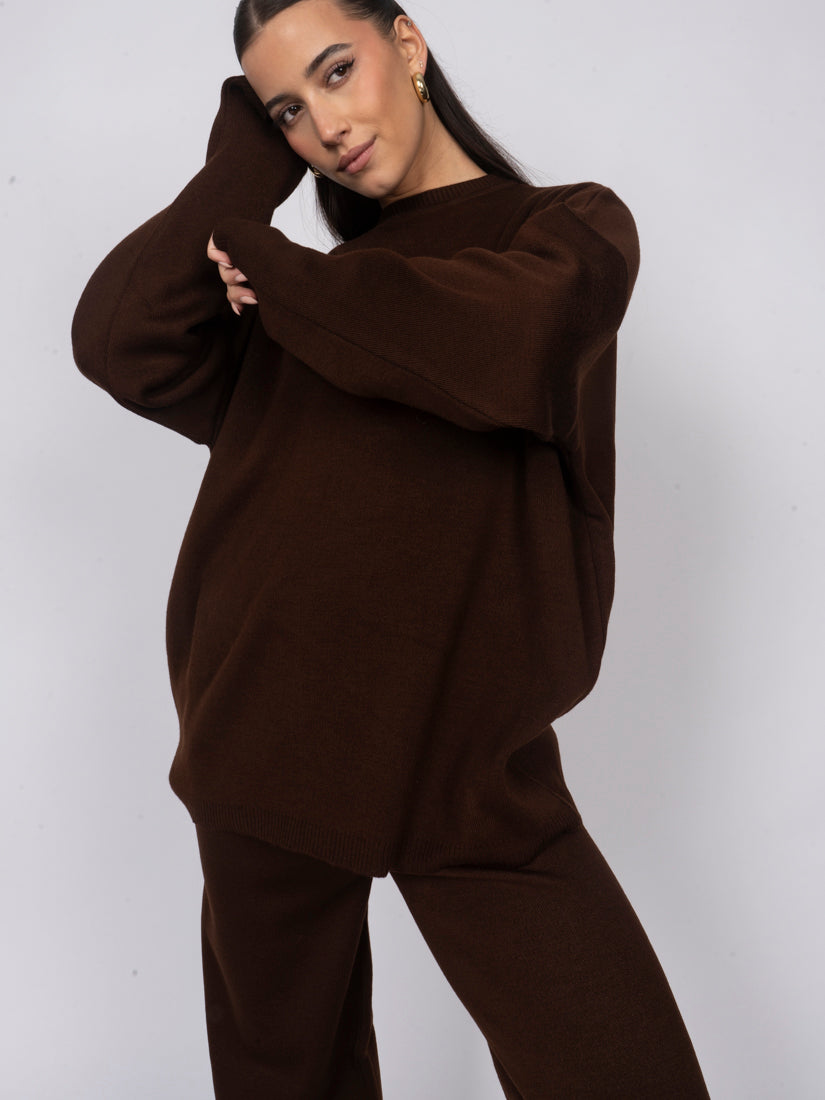 Mónica | Conjunto de top y pantalón de punto