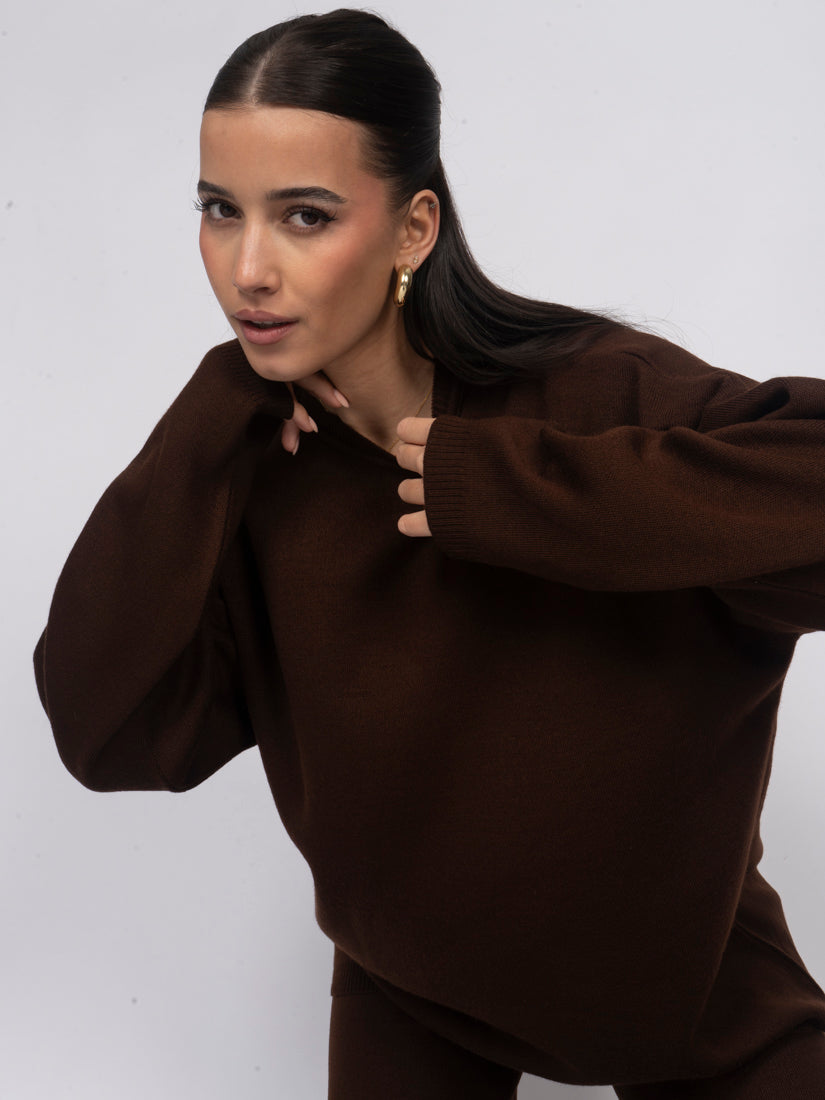 Mónica | Conjunto de top y pantalón de punto