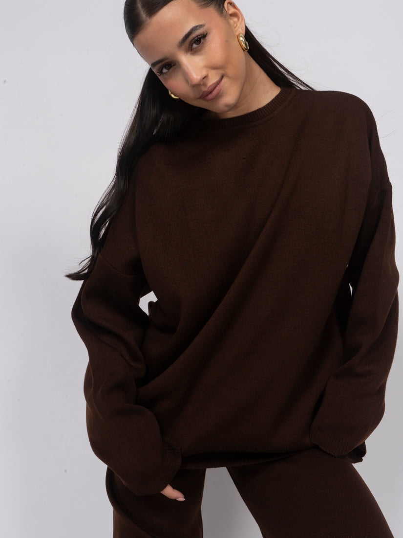 Mónica | Conjunto de top y pantalón de punto