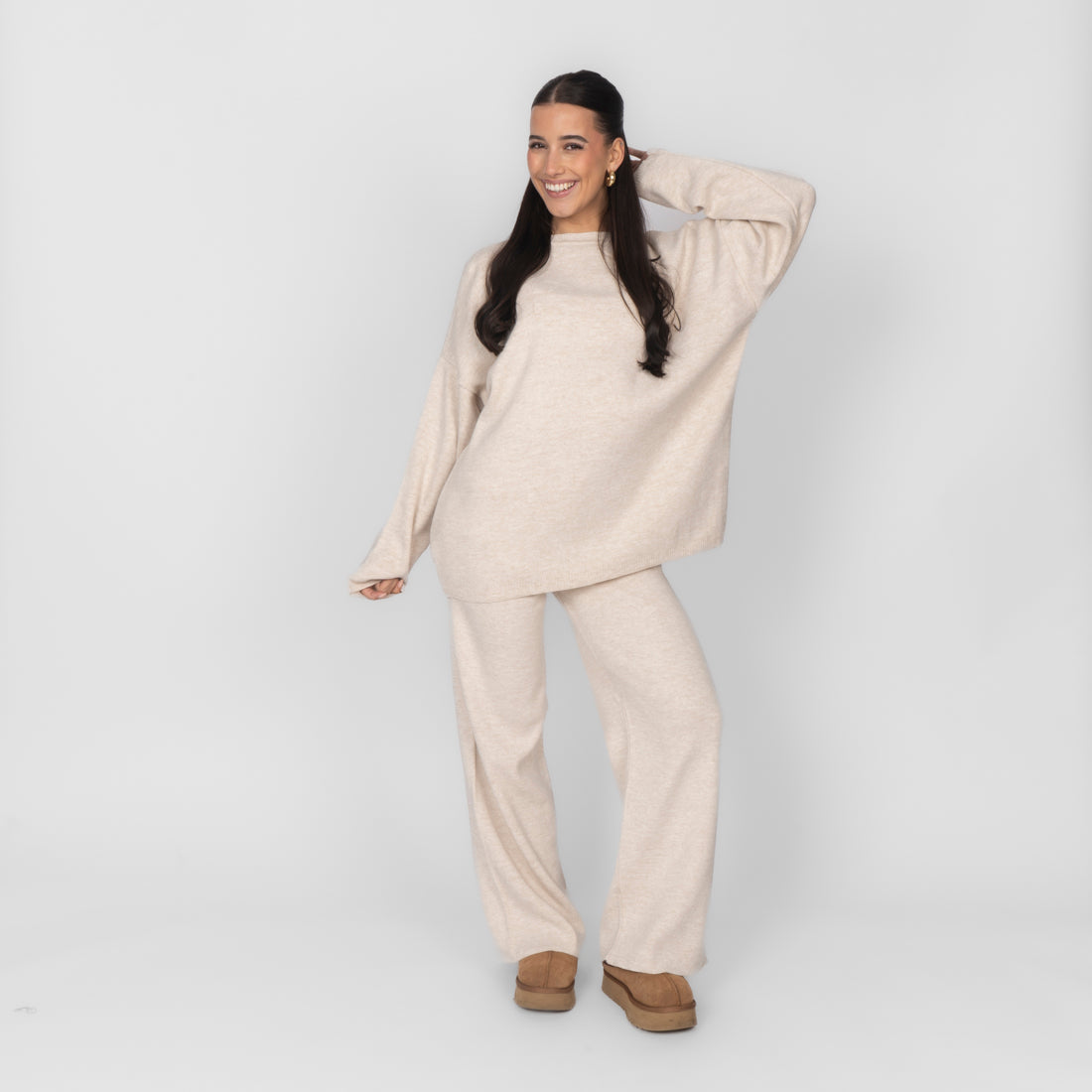 Mónica | Conjunto de top y pantalón de punto