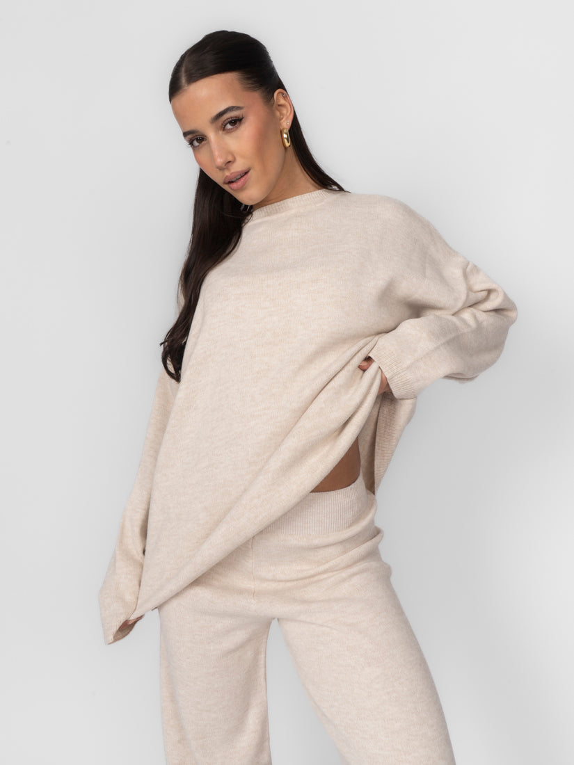 Mónica | Conjunto de top y pantalón de punto