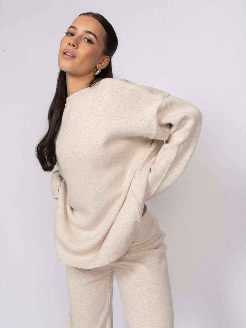 Mónica | Conjunto de top y pantalón de punto