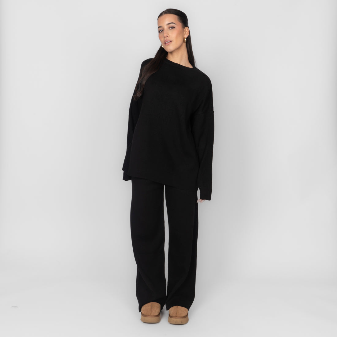 Mónica | Conjunto de top y pantalón de punto