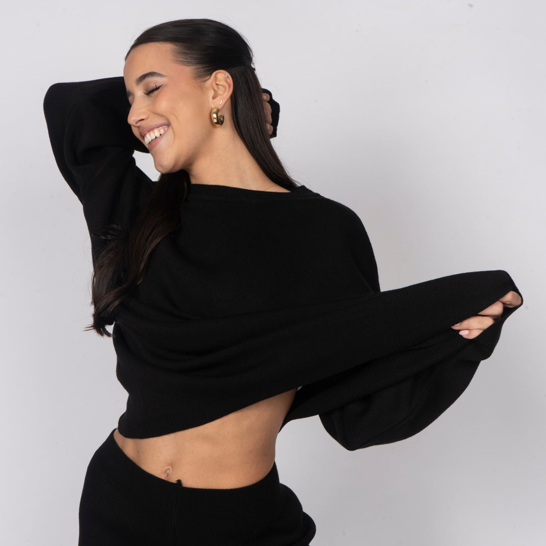 Mónica | Conjunto de top y pantalón de punto