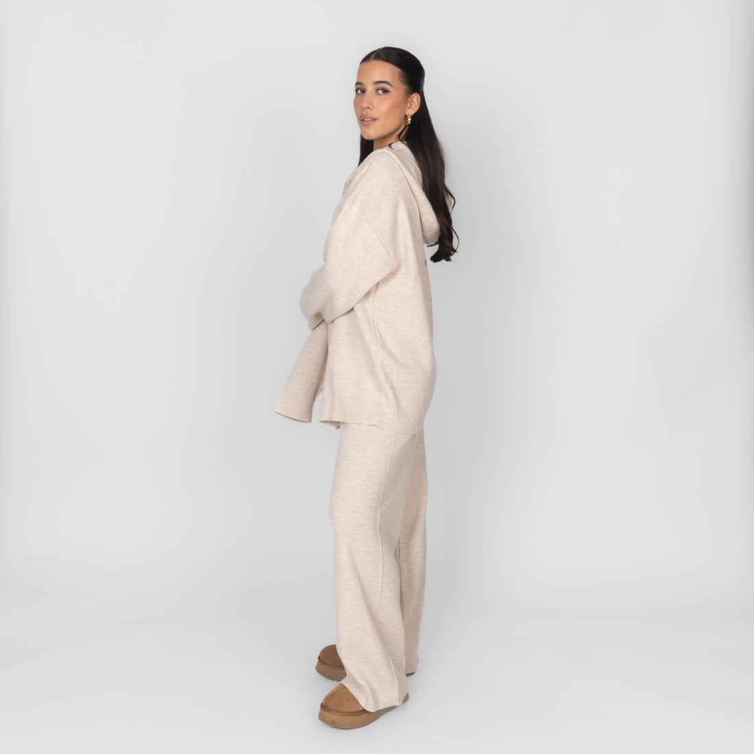Vanesa | Cárdigan de punto con capucha y cremallera