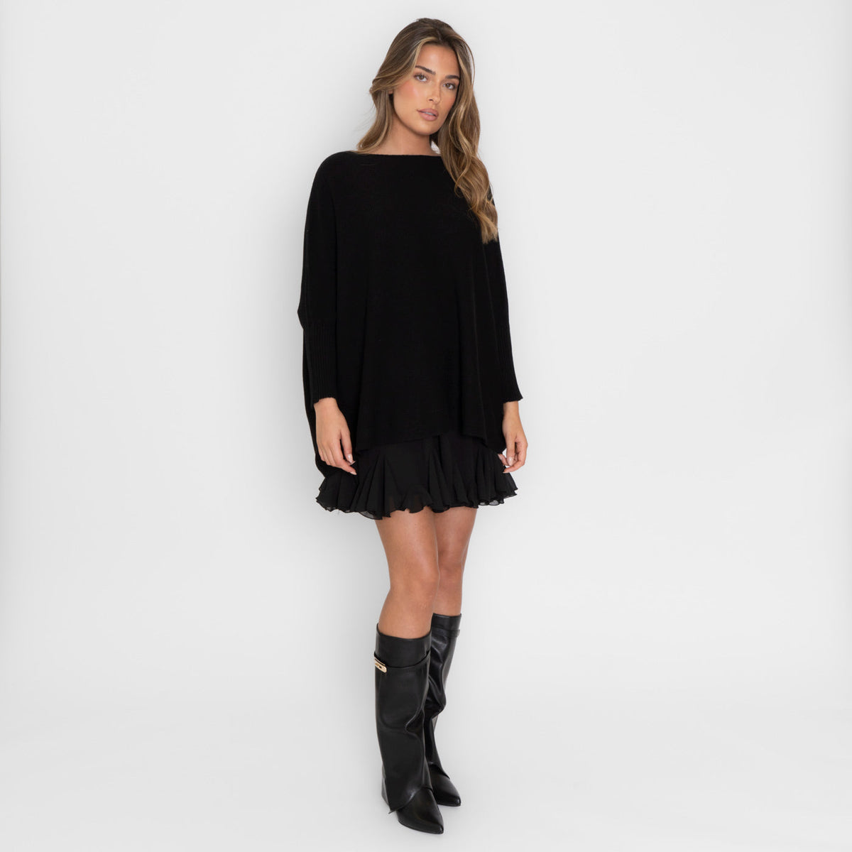 Rafaela | Jersey oversize de hombros caídos