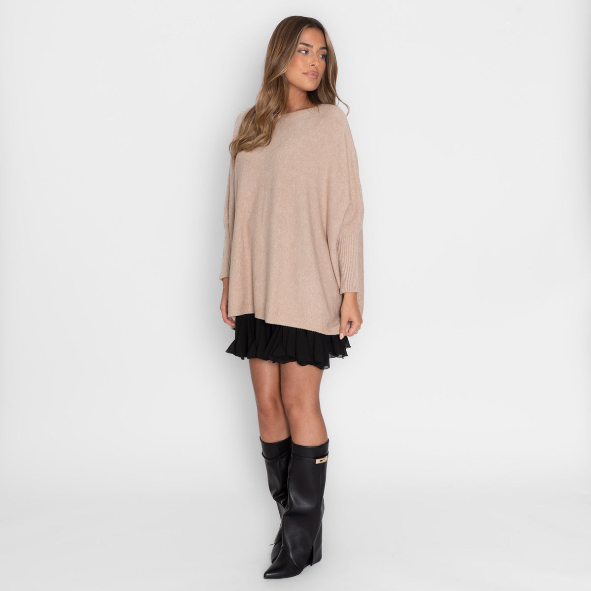 Rafaela | Jersey oversize de hombros caídos