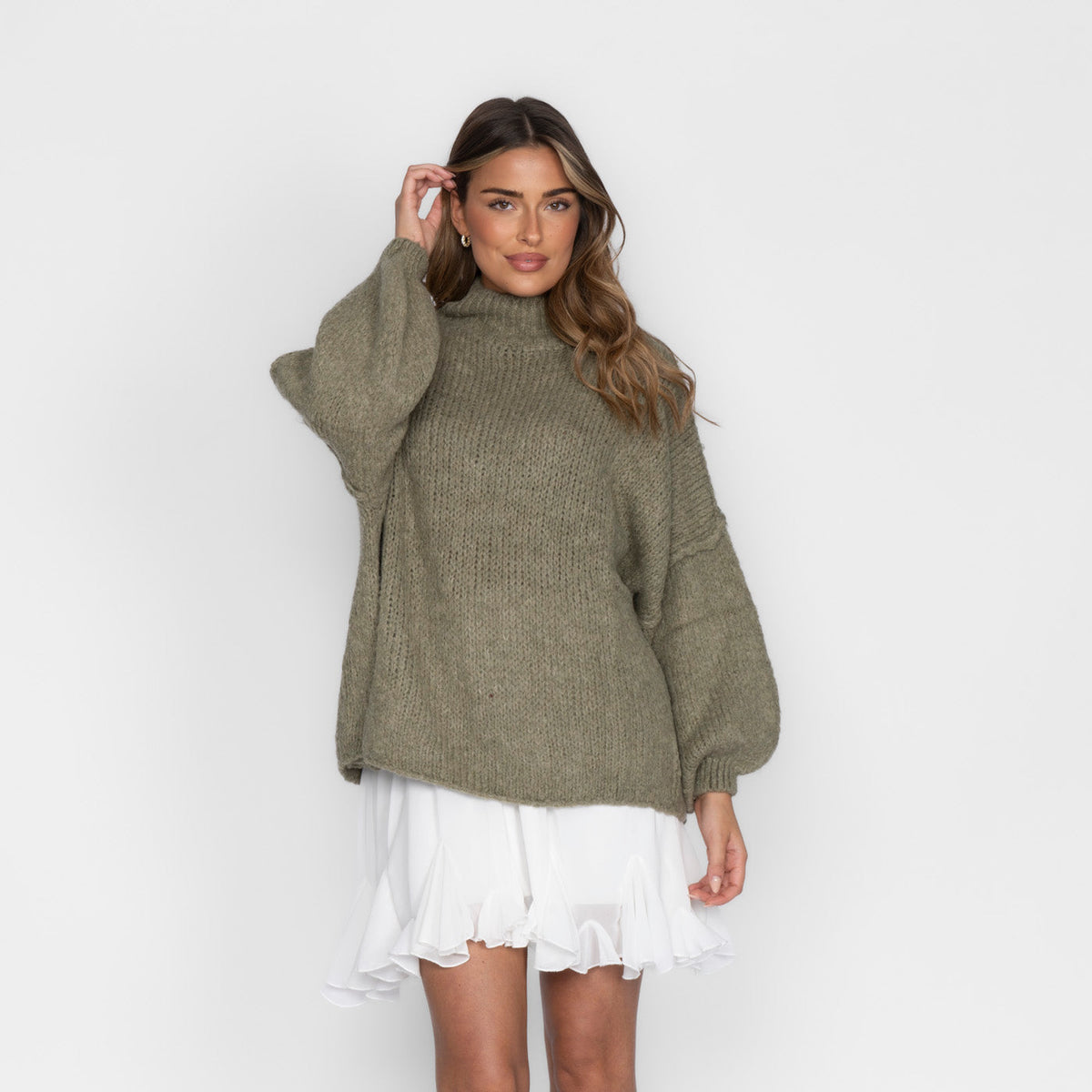 Úrsula | Jersey oversize de cuello alto