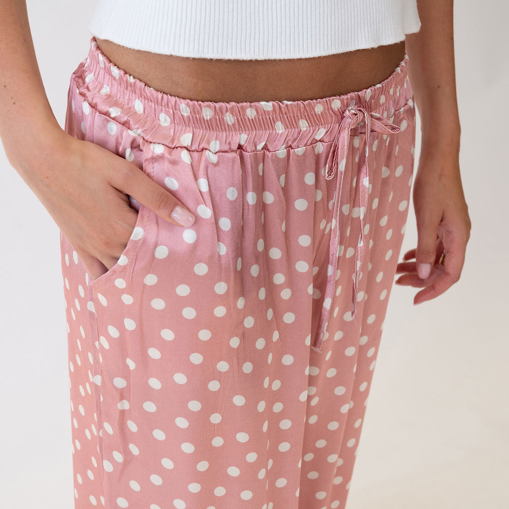 Aroa | Pantalón satinado ancho