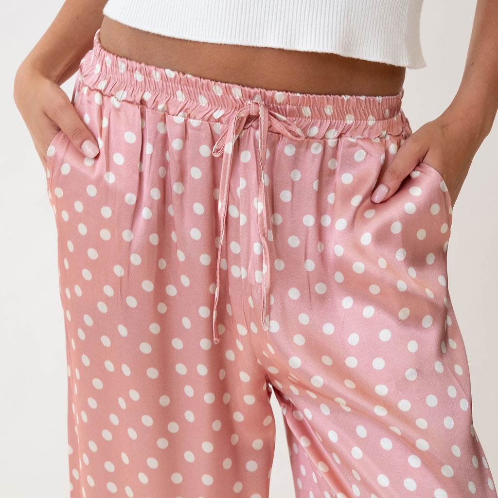Aroa | Pantalón satinado ancho