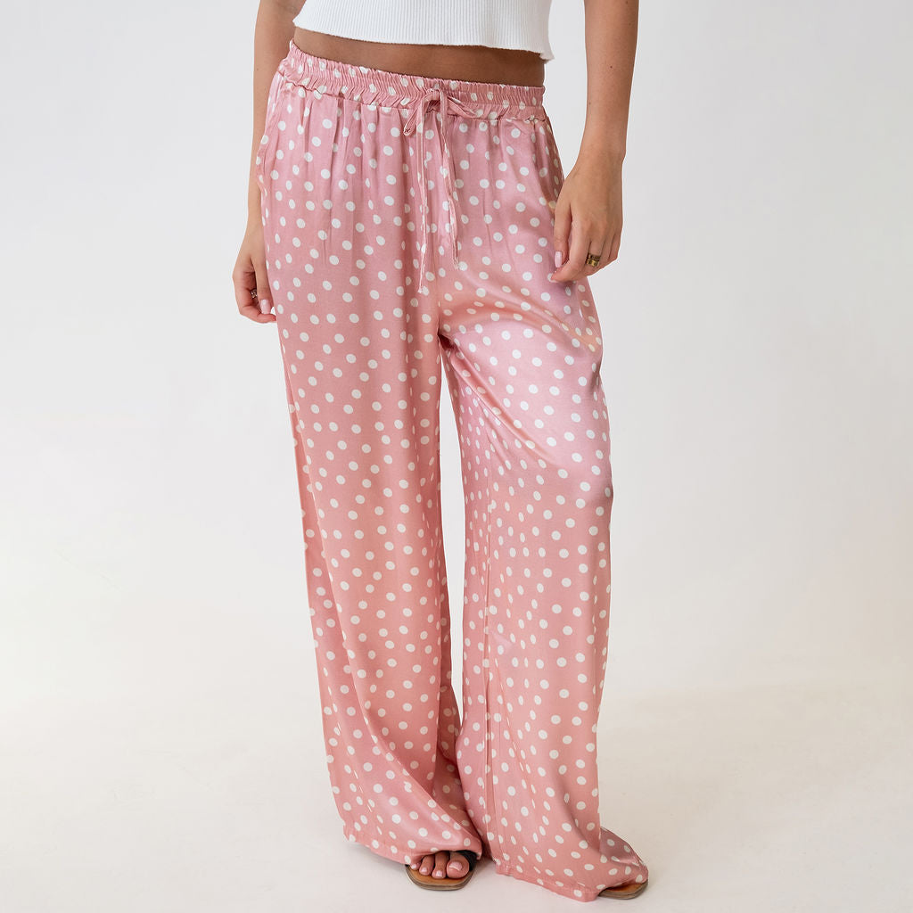 Aroa | Pantalón satinado ancho