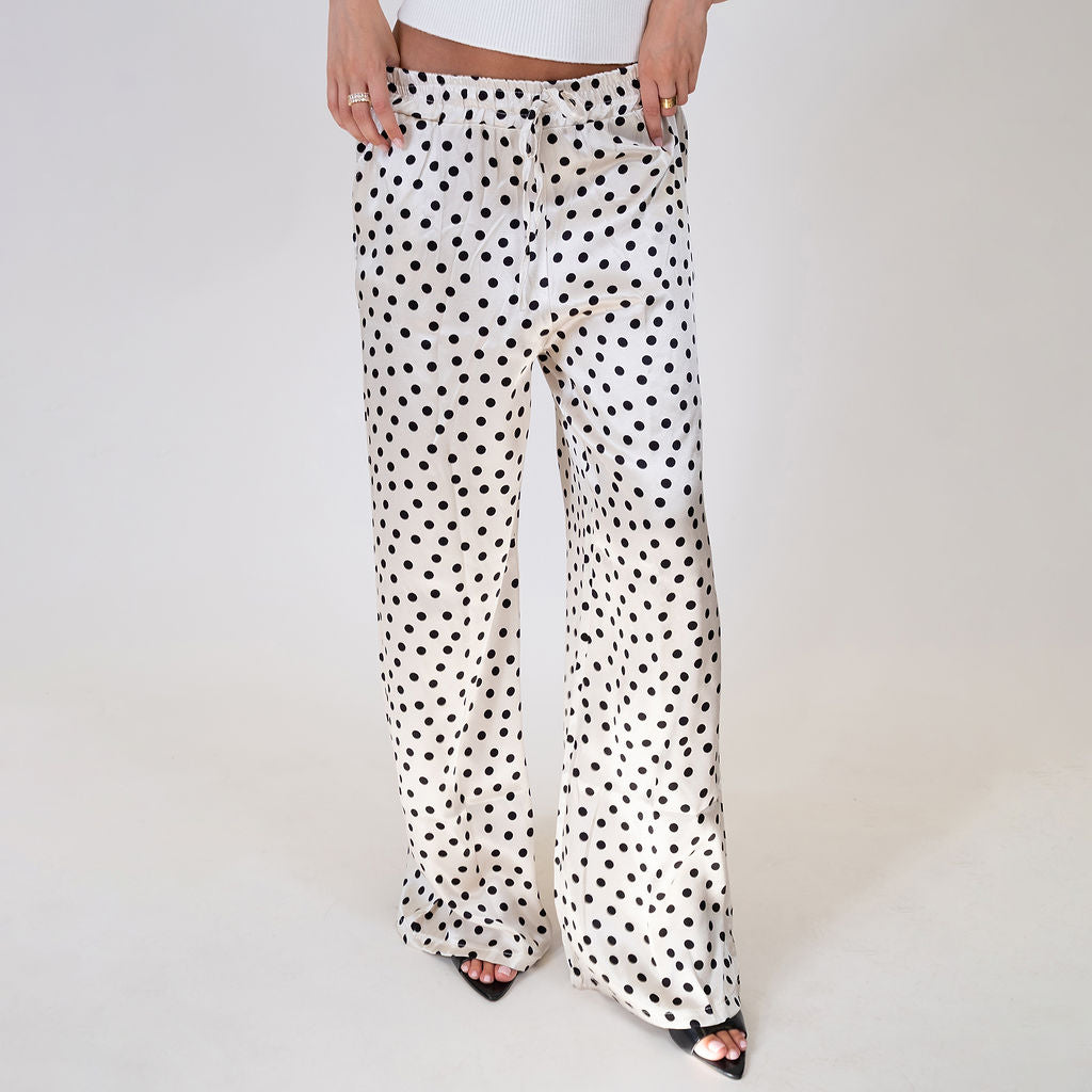 Aroa | Pantalón satinado ancho