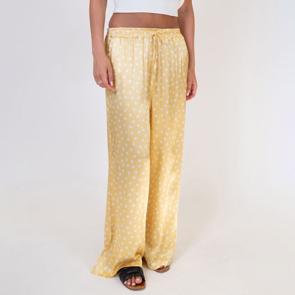 Aroa | Pantalón satinado ancho