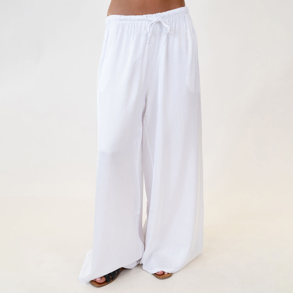 Leire | Pantalón satinado de pierna extra ancha