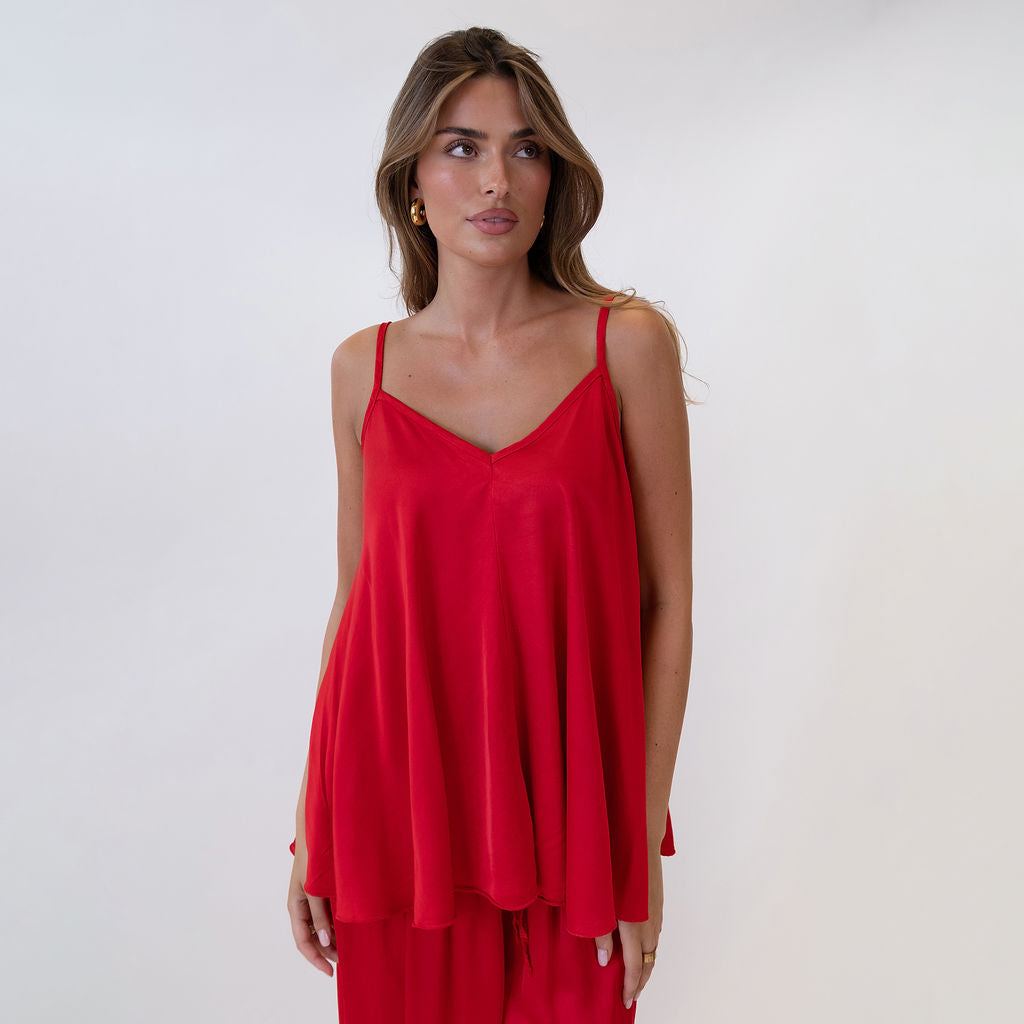Clara | Top satinado