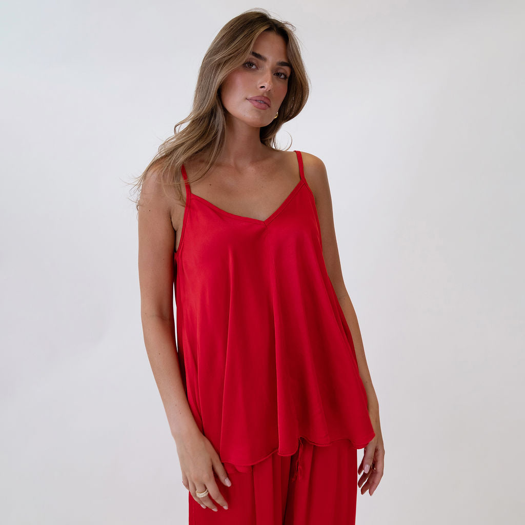 Clara | Top satinado