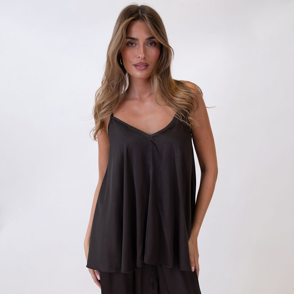 Clara | Top satinado