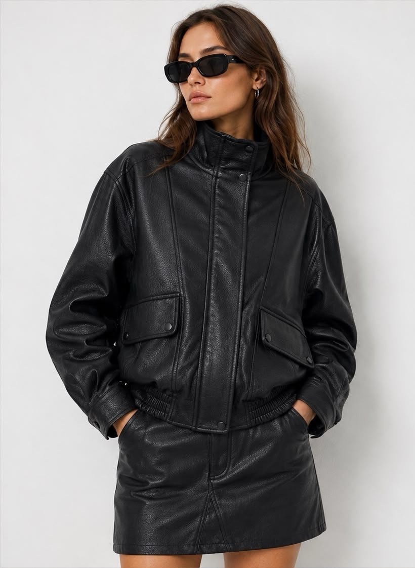 Marta | Chaqueta bomber efecto piel