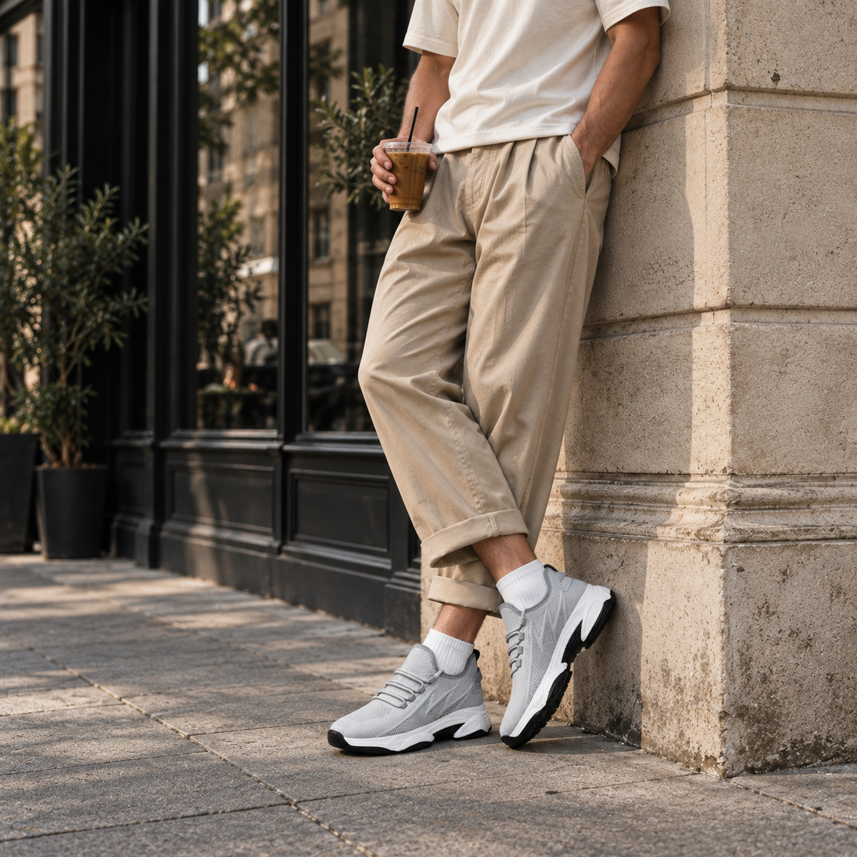 Zapatillas deportivas con elevación