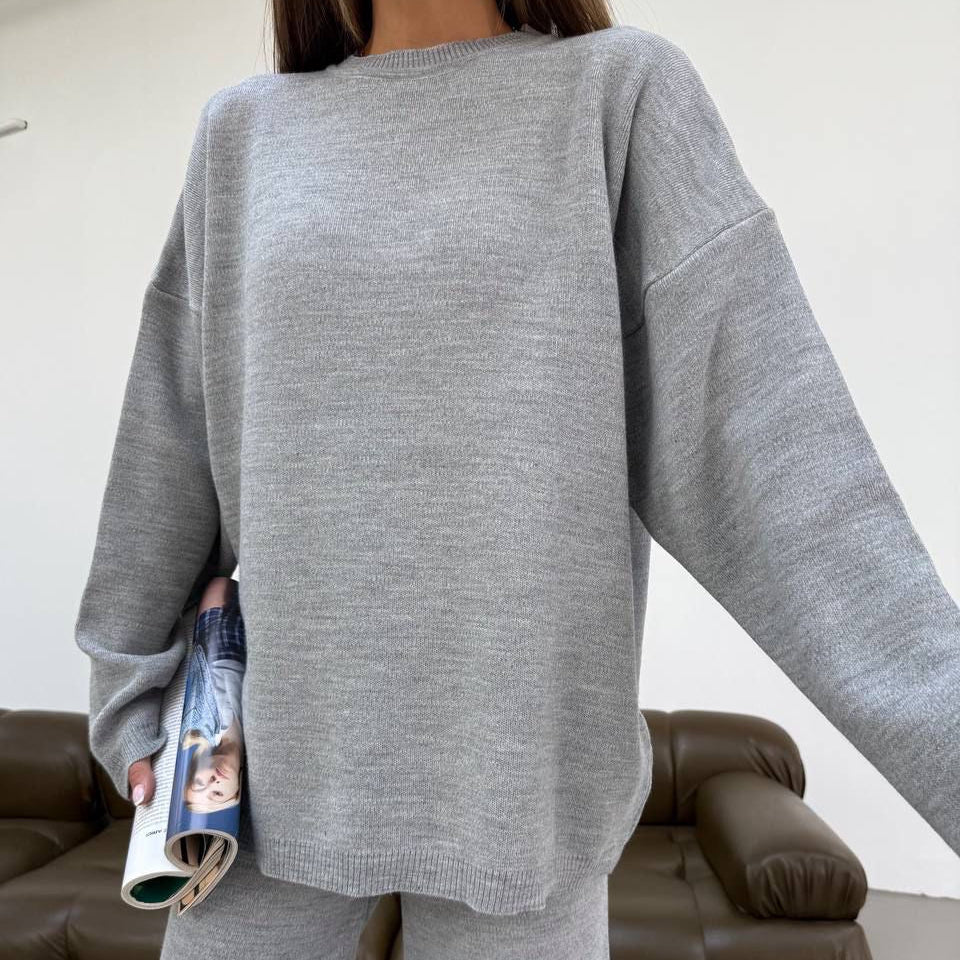 Mónica | Conjunto de top y pantalón de punto