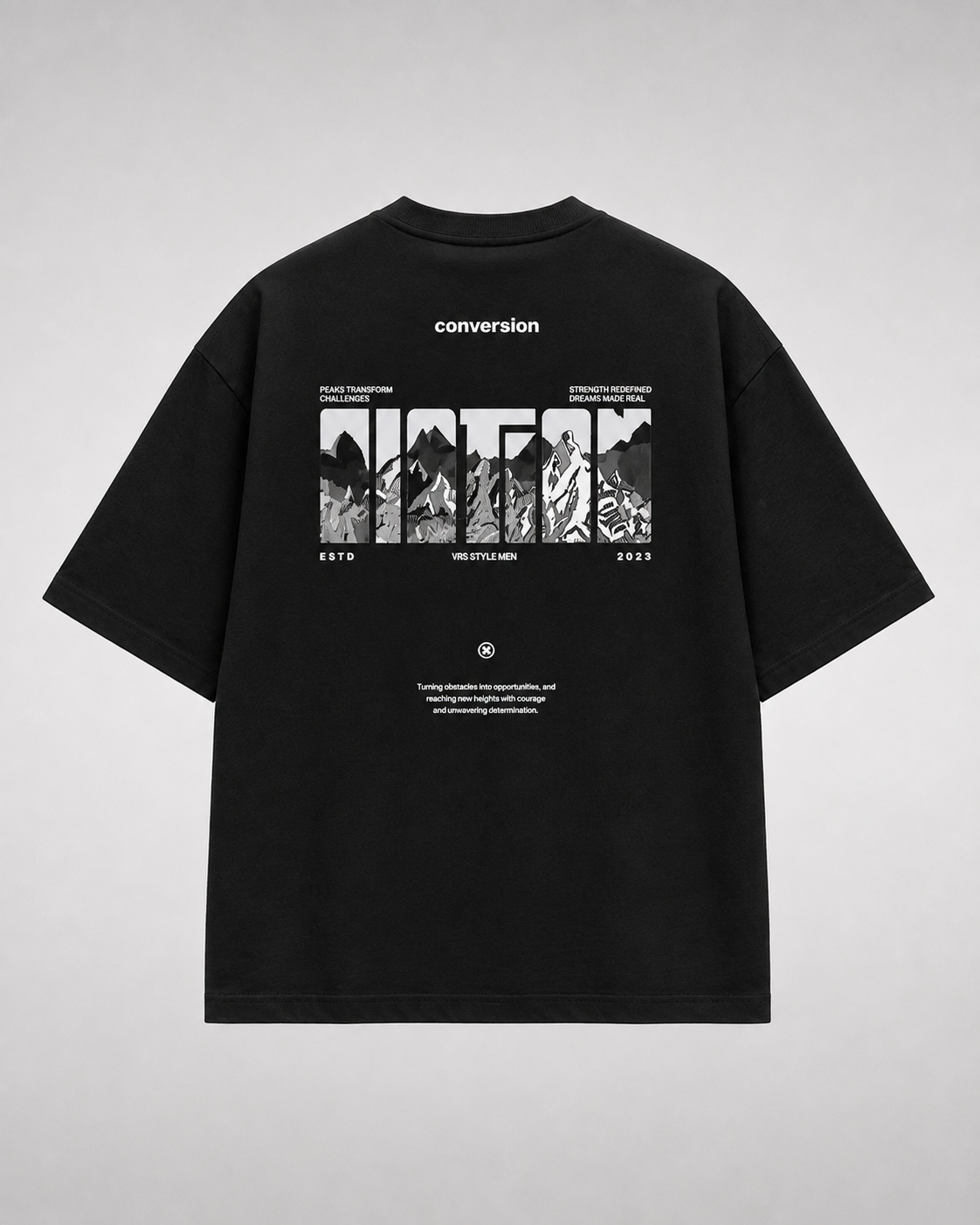 Raúl | Camiseta oversize con estampado en la espalda