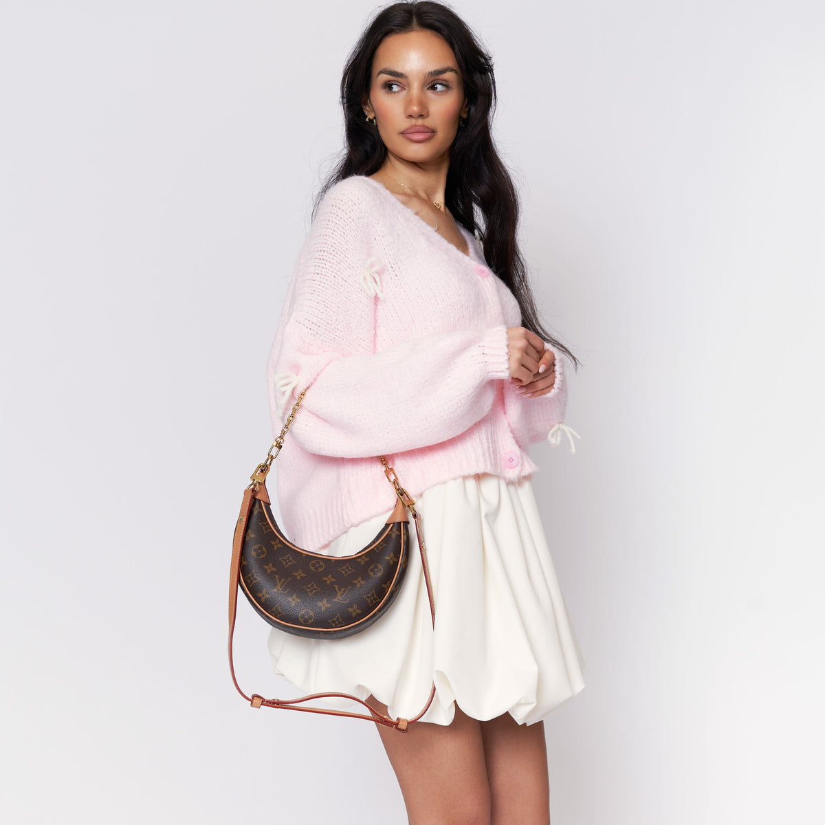 Cleo | Cárdigan oversize con mini lazos