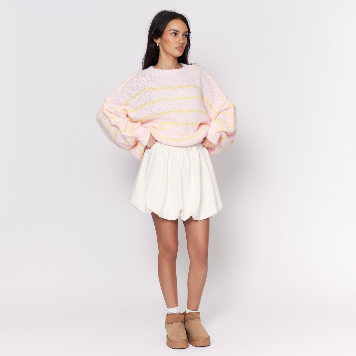 Coral | Jersey oversize de rayas marineras