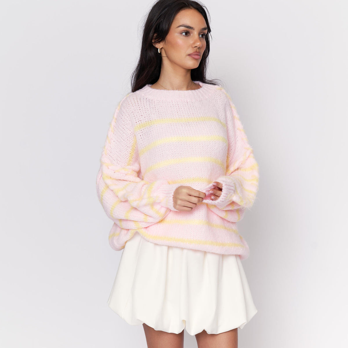 Coral | Jersey oversize de rayas marineras