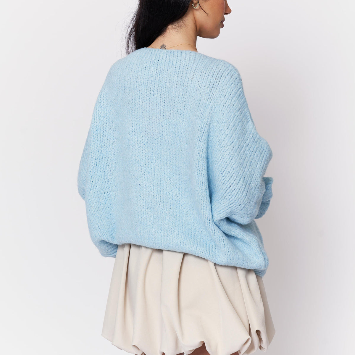 Noemí | Cárdigan oversize con lazos delanteros
