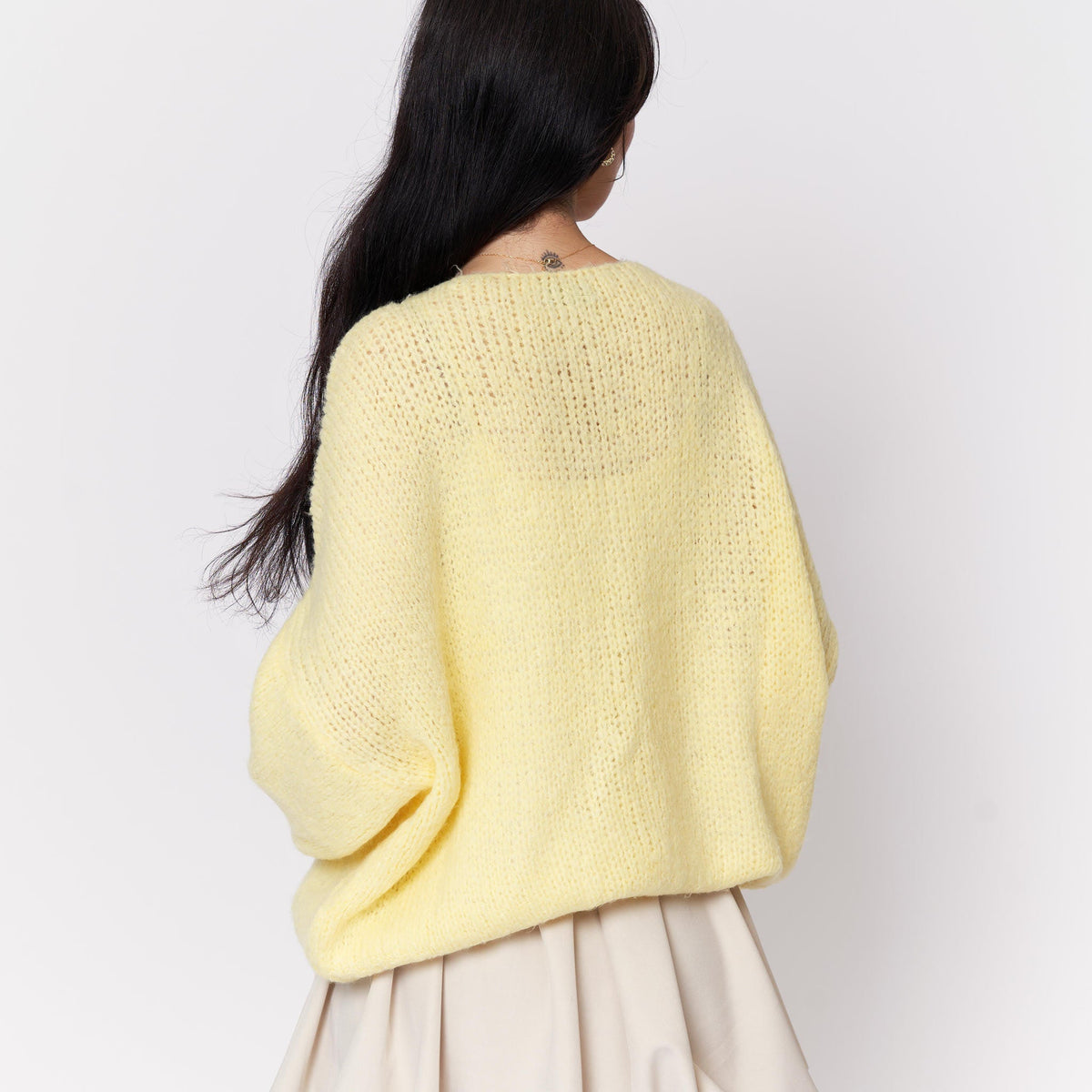 Noemí | Cárdigan oversize con lazos delanteros