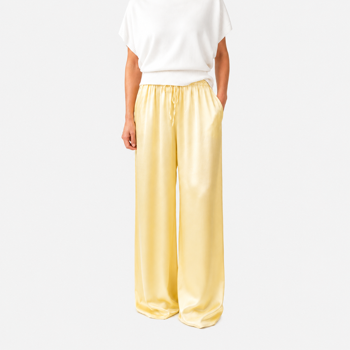Aroa | Pantalón satinado ancho