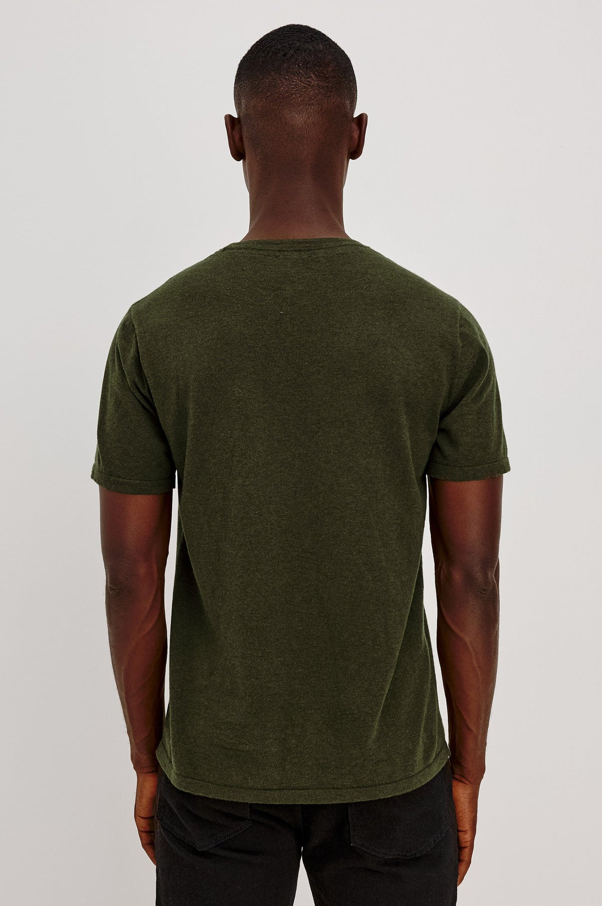 Mason | Camiseta de algodón y cachemir · Verde abeto