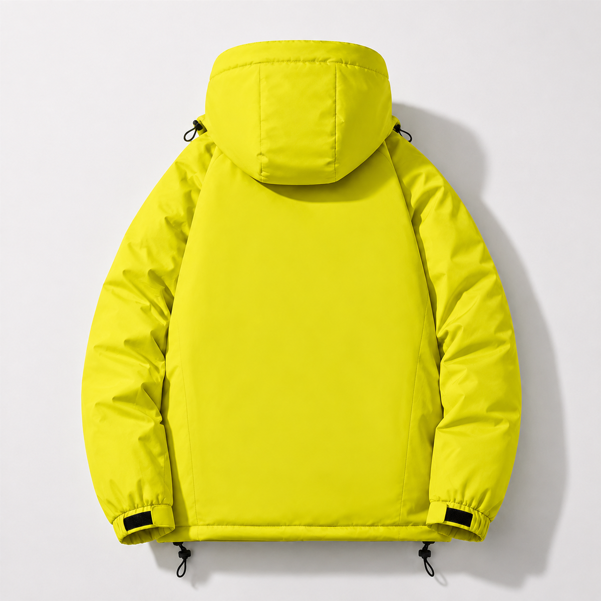 Chaqueta Técnica Axis amarillo neón, vista trasera