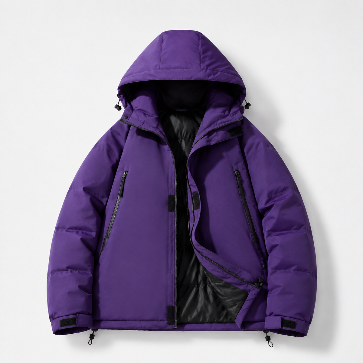 Chaqueta Técnica Axis morada, vista frontal