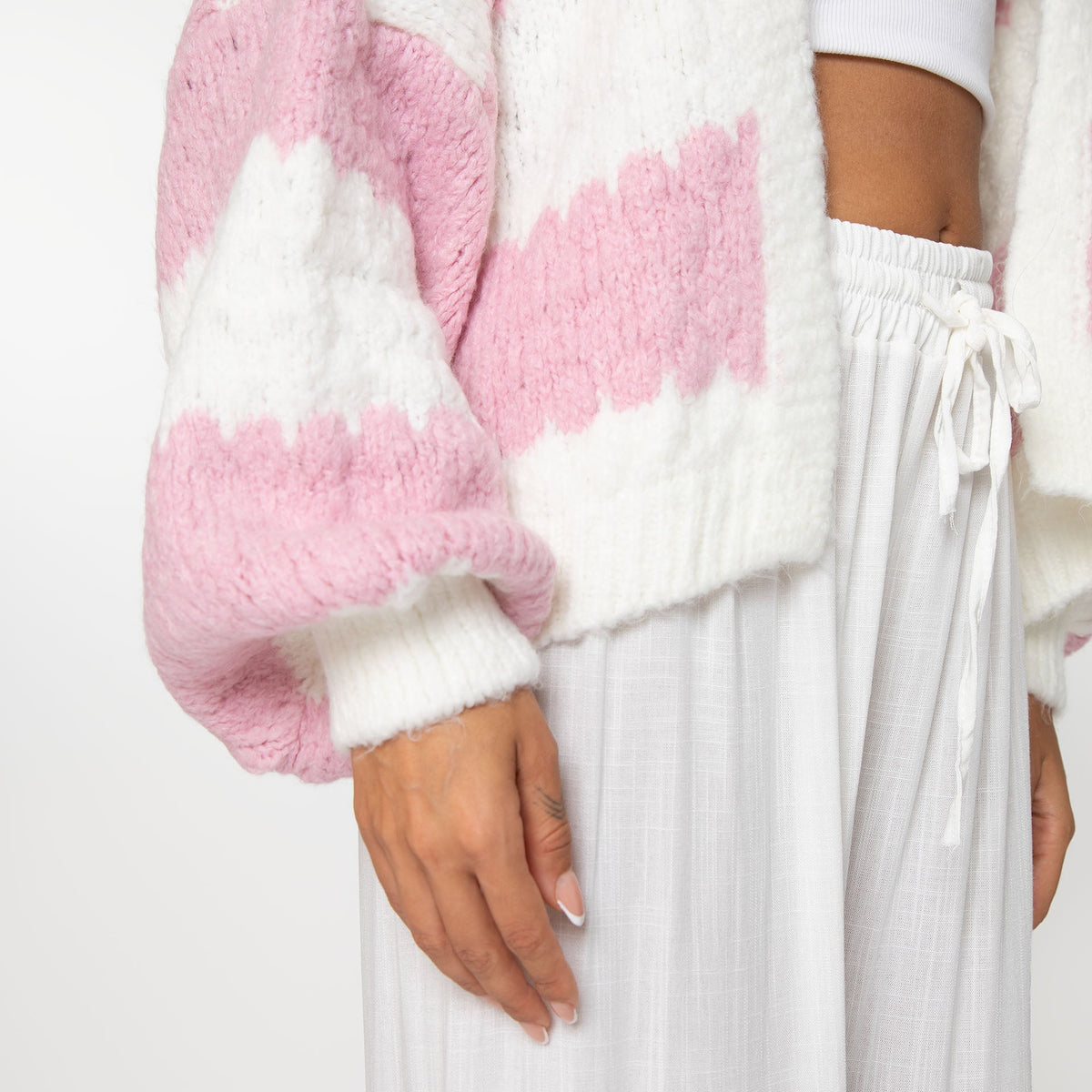 Carmen | Cárdigan oversize de rayas anchas